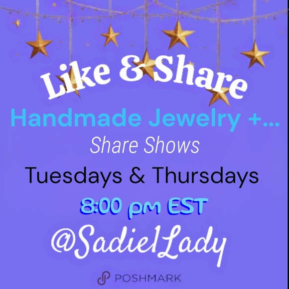Hand Crafted Jewelry - Live Handmade Share Show At 8:00 EST Come Join Me & Let's Have Some Carefree Fun